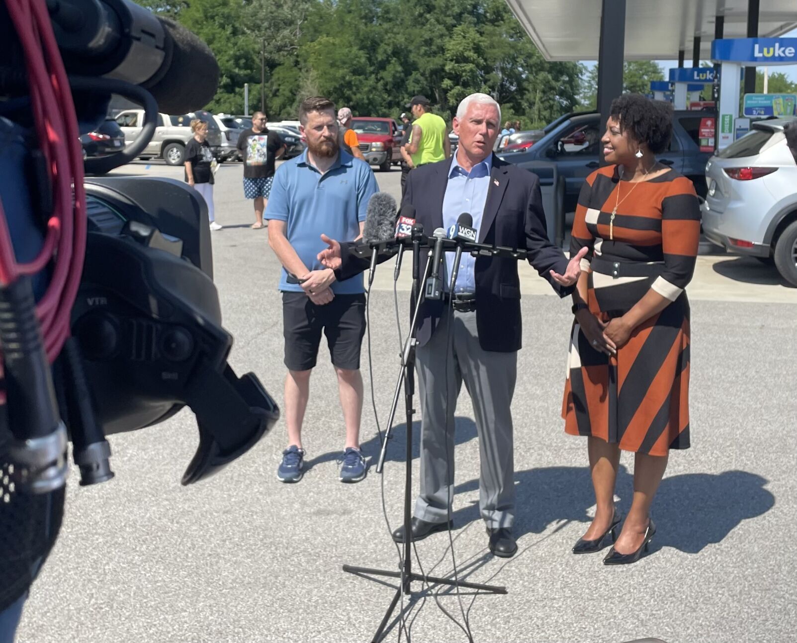 Josh Webb, Mike Pence, and Jennifer-Ruth Green